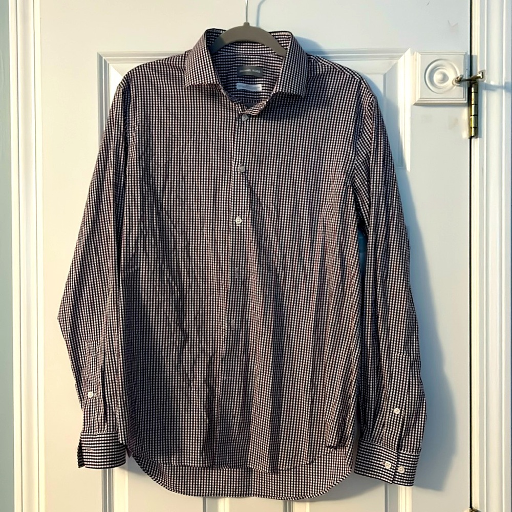 Michael Kors, slim fit travel stretch, button down, long sleeve men’s size L